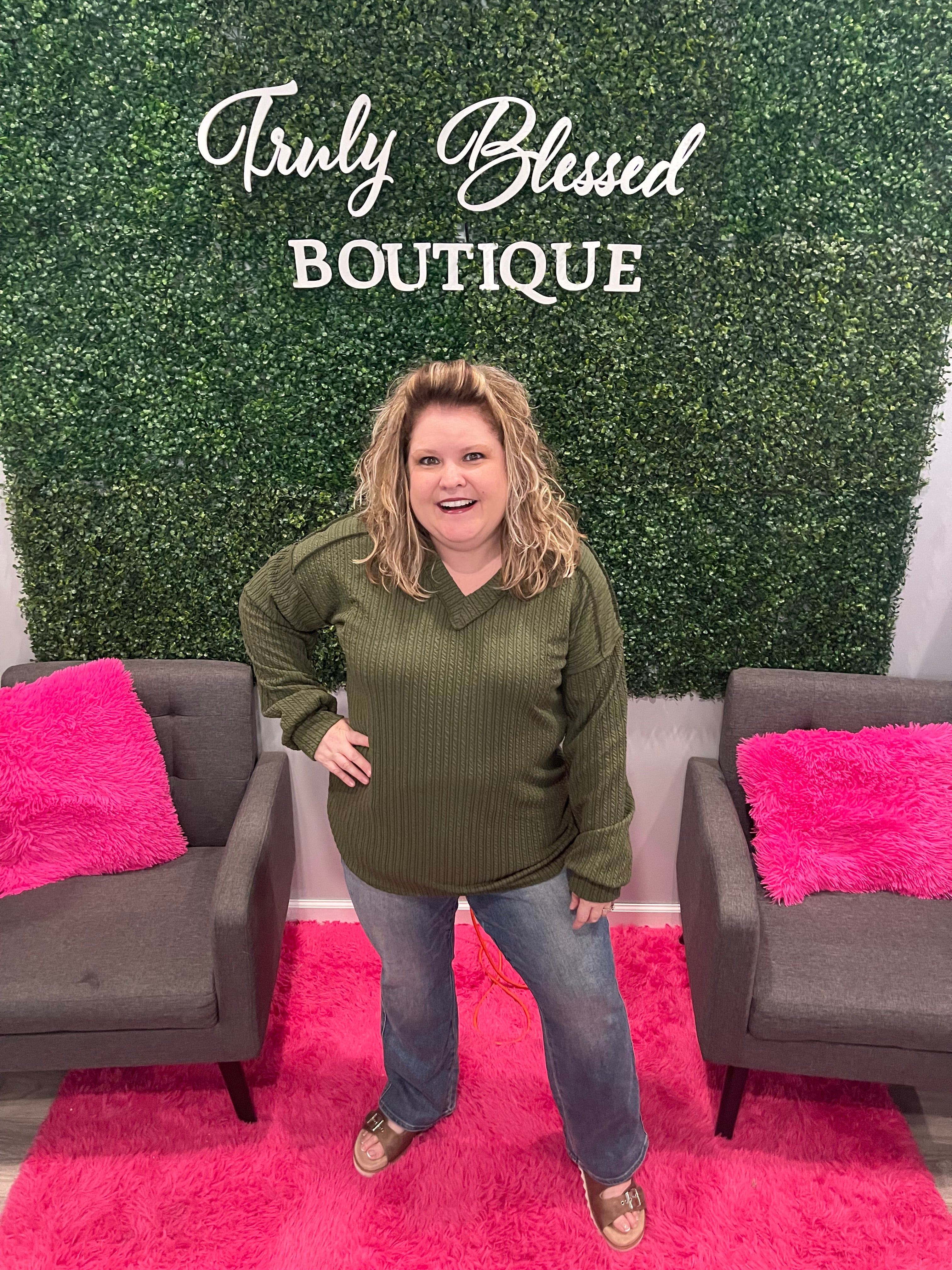 Olive Heimish Pullover