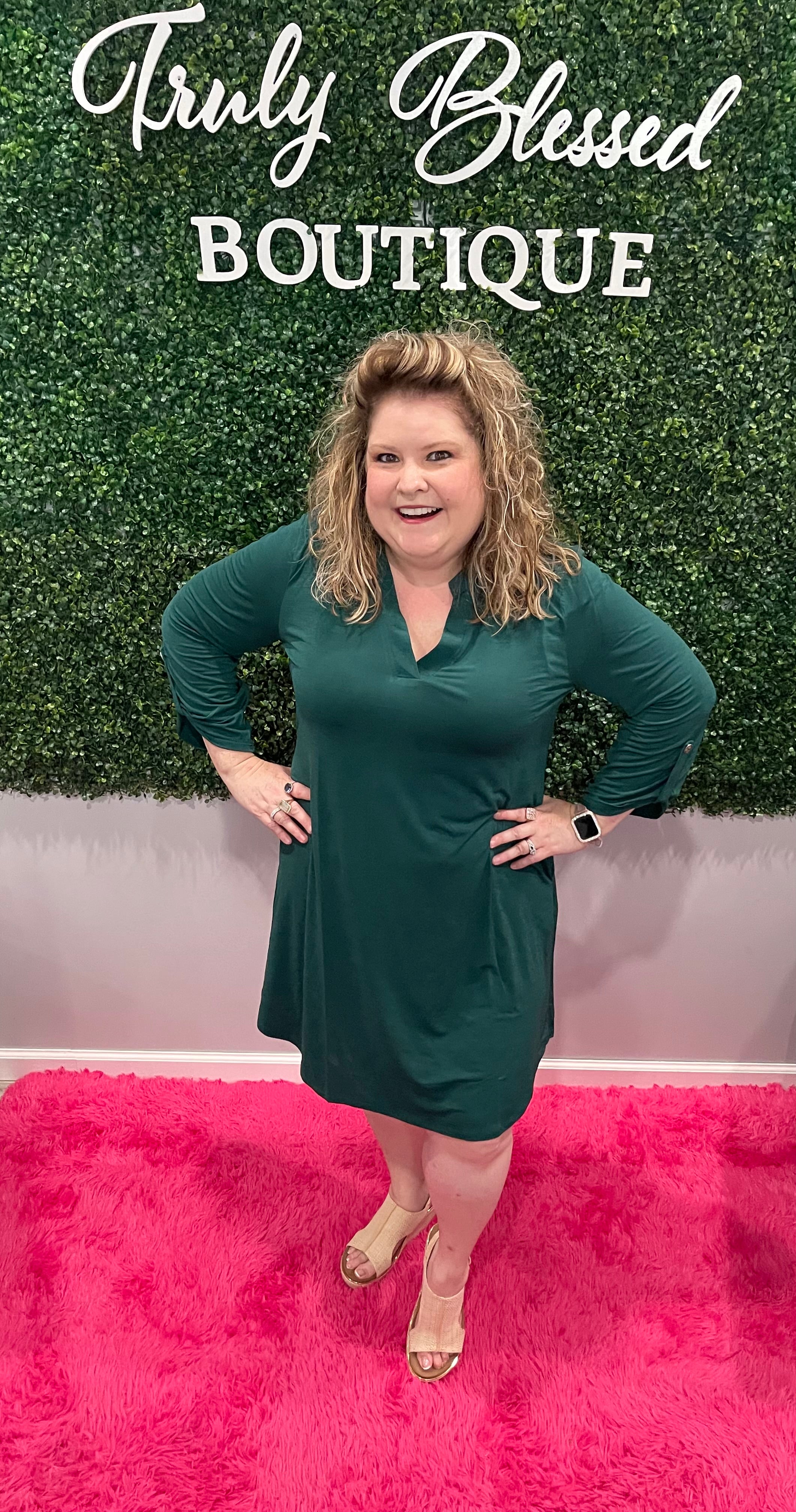 Dear Scarlett Emerald Dress