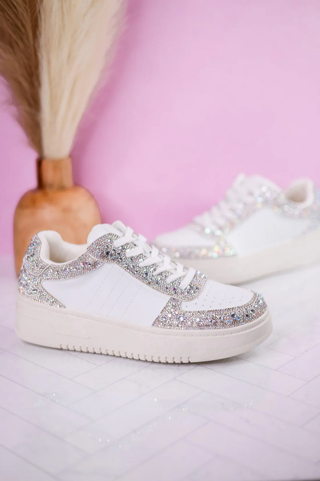 Pre Game Rhinestone Sneaker Corkys